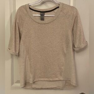 Champion Short Sleeve Jersey Top Size S/P Oatmeal Short Sleeves W/Cuffs